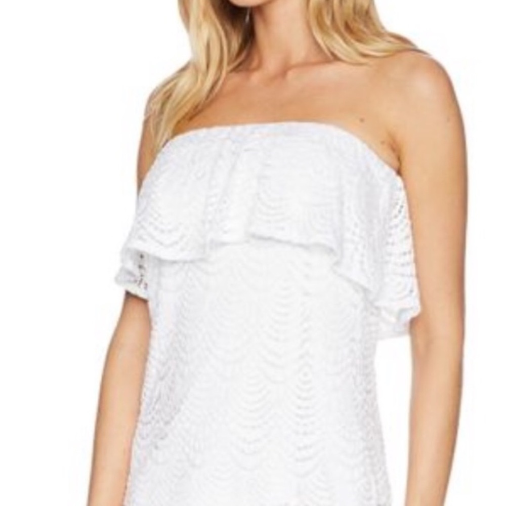Lilly Pulitzer white lace tube top - Picture 1 of 8